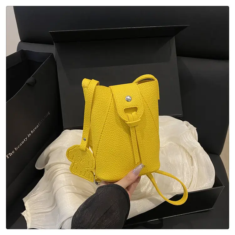 Yellow Mini Crossbody Phone Bag for Women — feature 35