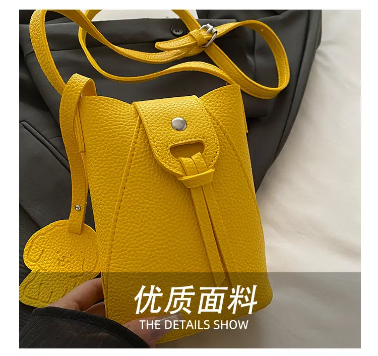 Yellow Mini Crossbody Phone Bag for Women — feature 8