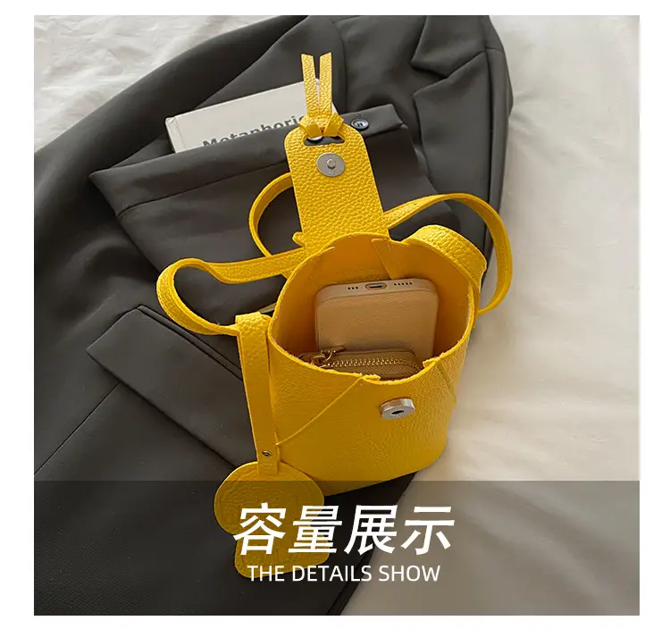 Yellow Mini Crossbody Phone Bag for Women — feature 9