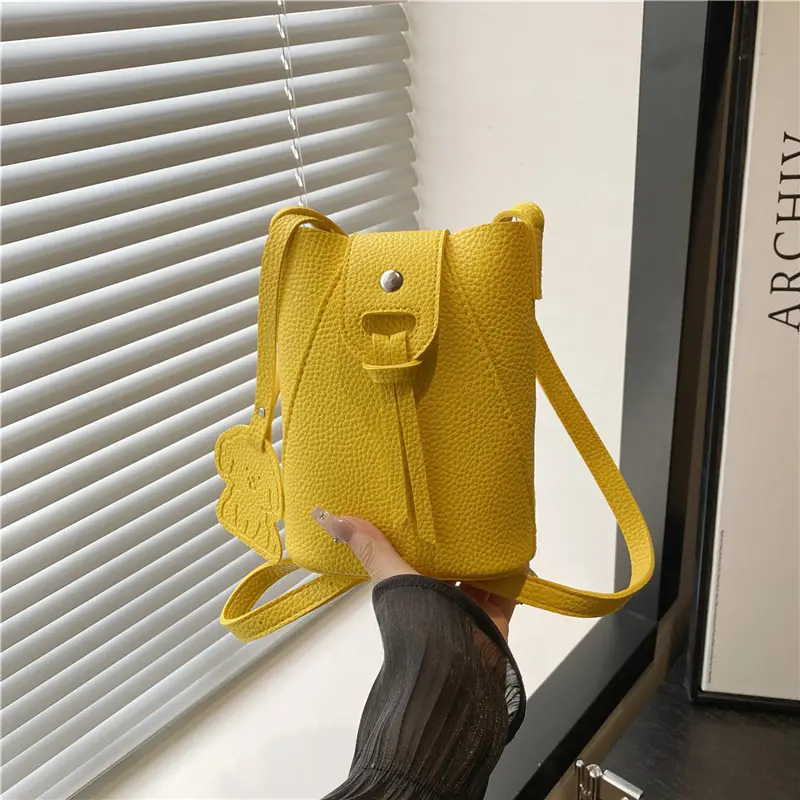 Yellow Mini Crossbody Phone Bag for Women