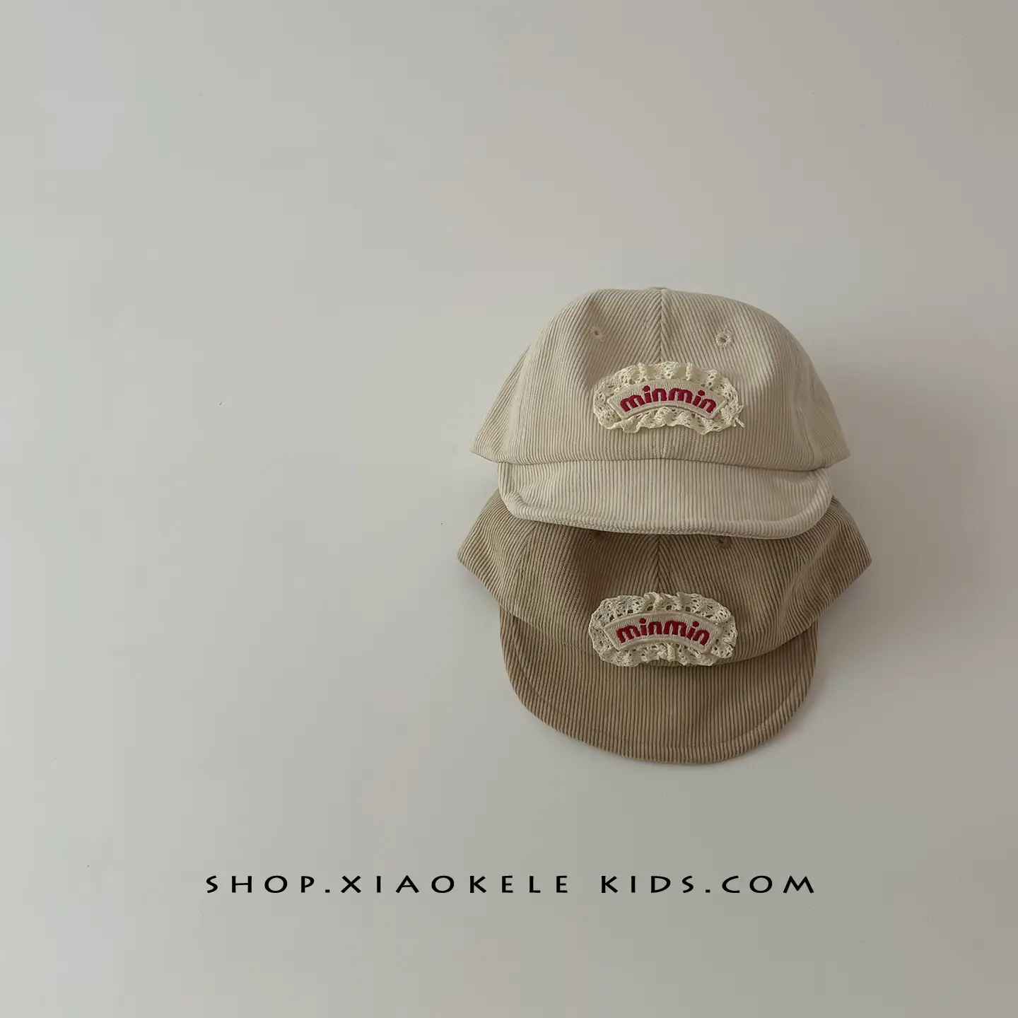 Baby Beanie Mimi Embroidery Beige - Image 4