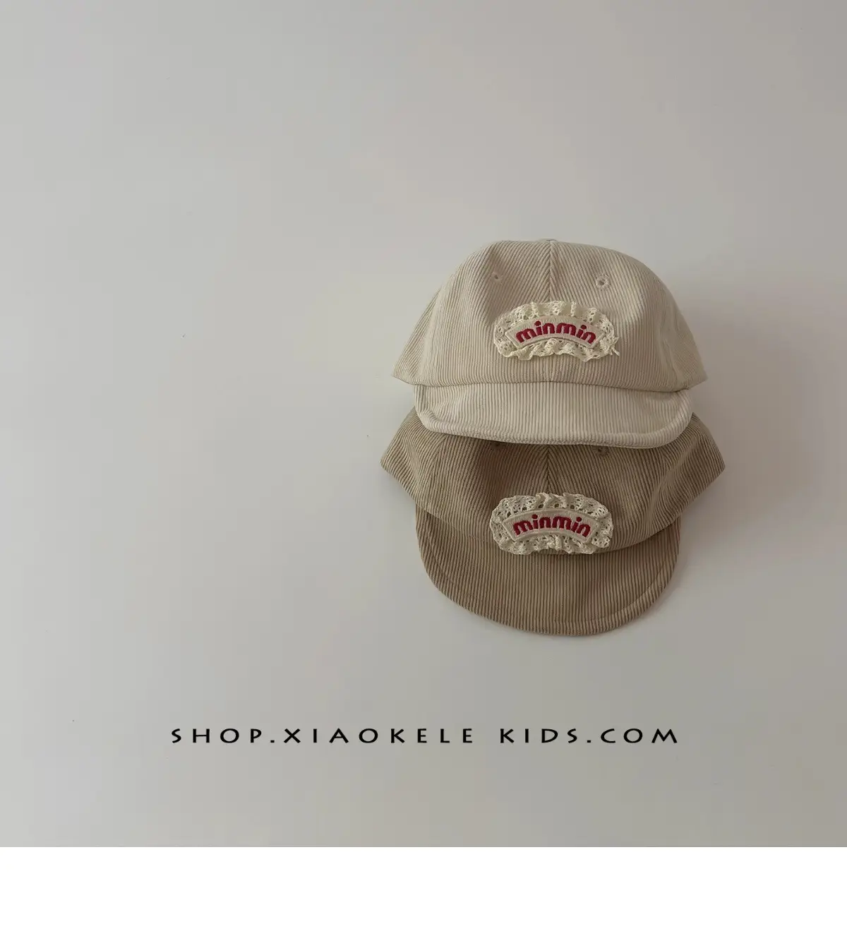 Baby Beanie Mimi Embroidery Beige — feature 2