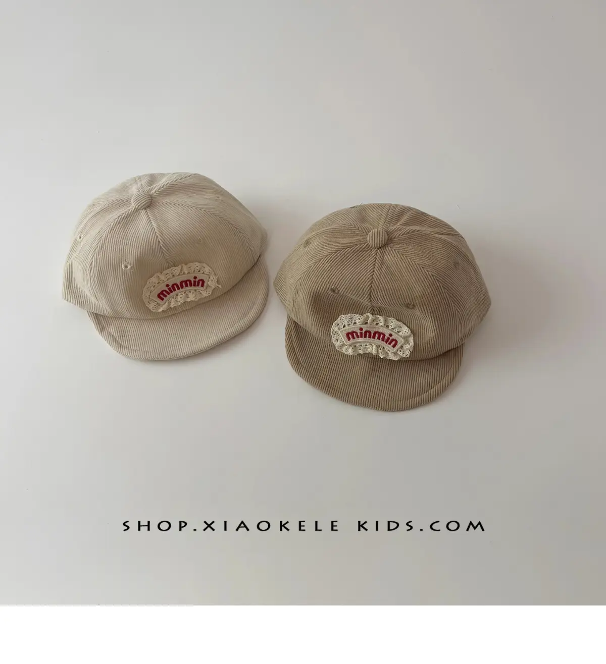 Baby Beanie Mimi Embroidery Beige — feature 3