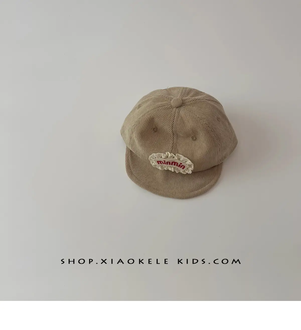 Baby Beanie Mimi Embroidery Beige — feature 8
