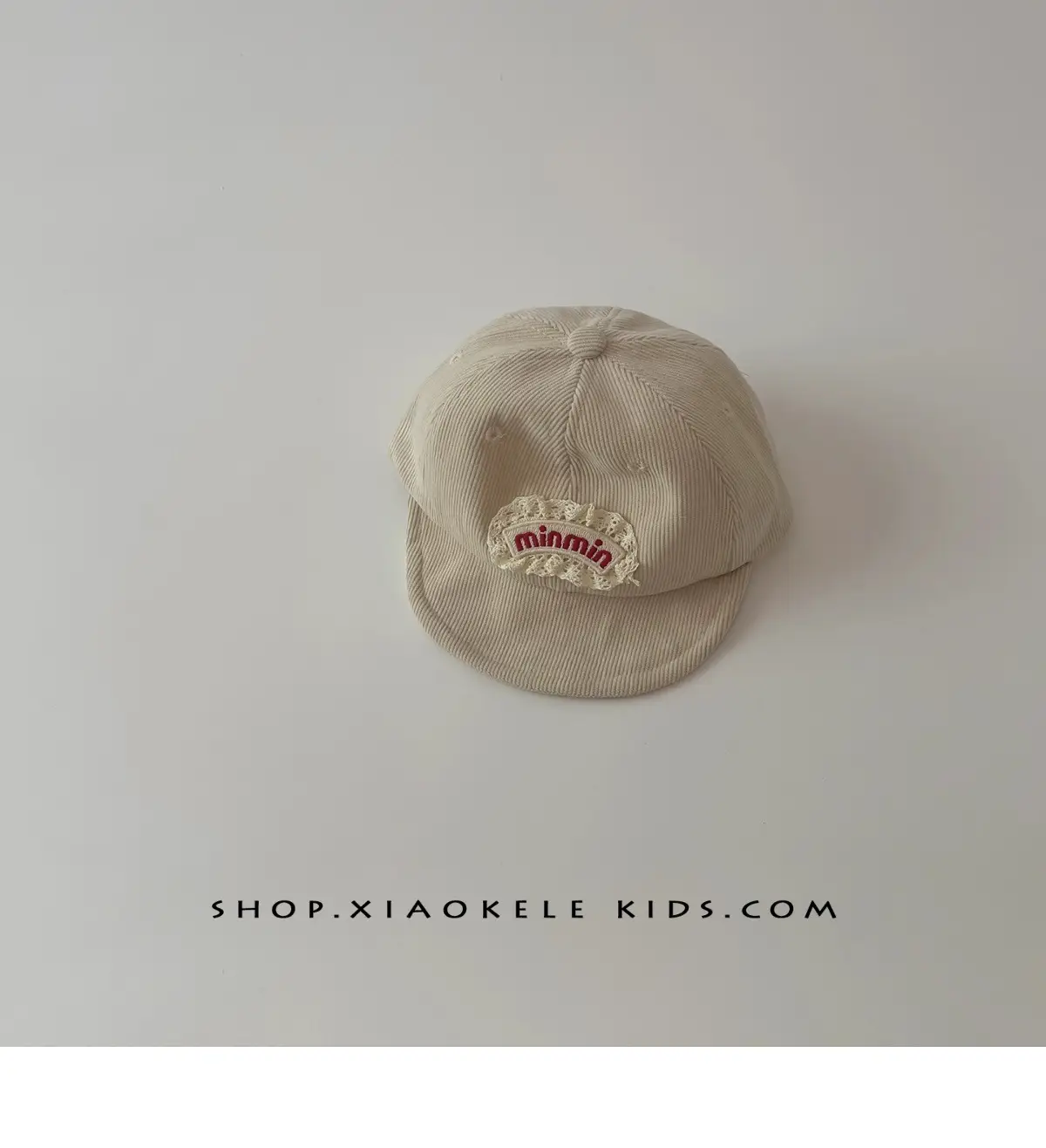 Baby Beanie Mimi Embroidery Beige — feature 9