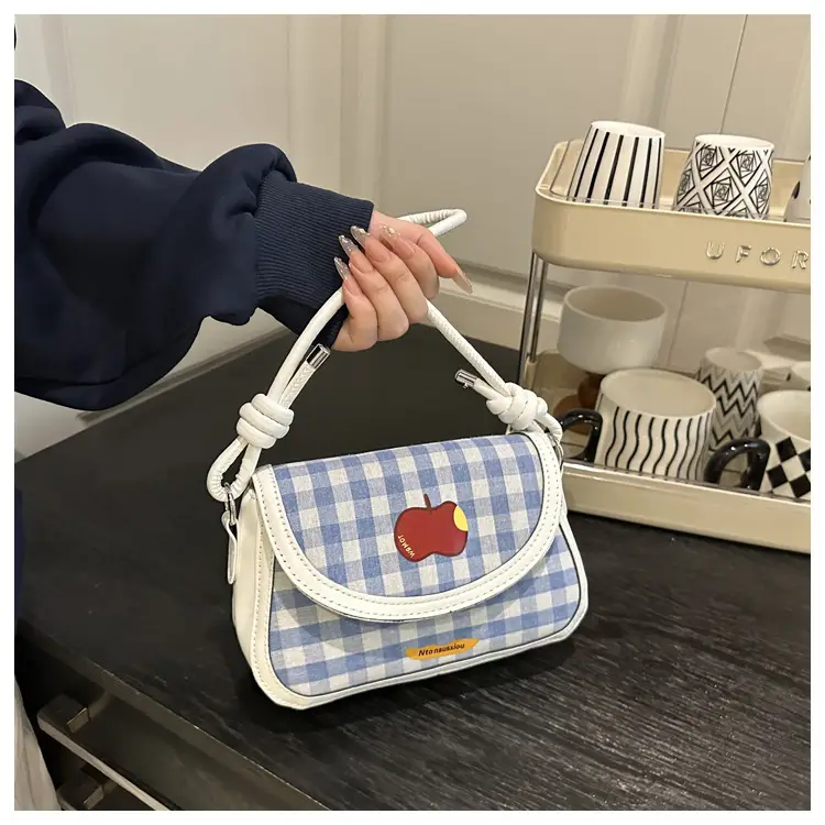 Korean Style Plaid Mini Shoulder Bag 2026 — feature 21