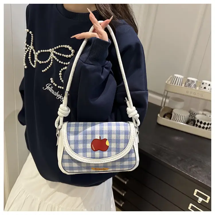 Korean Style Plaid Mini Shoulder Bag 2026 — feature 29