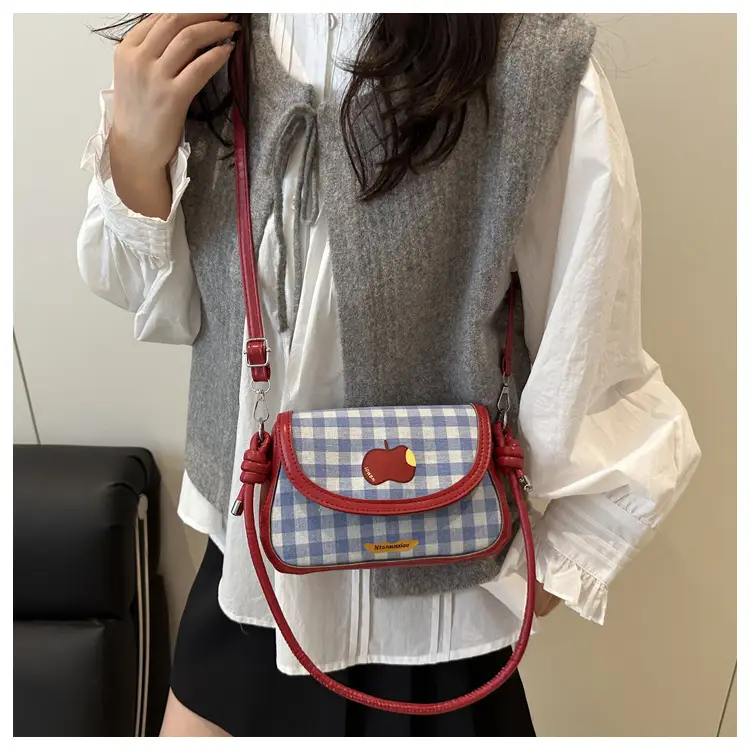 Korean Style Plaid Mini Shoulder Bag 2026 — feature 30