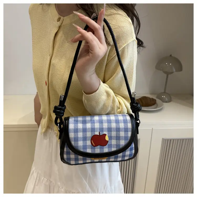 Korean Style Plaid Mini Shoulder Bag 2026 — feature 40