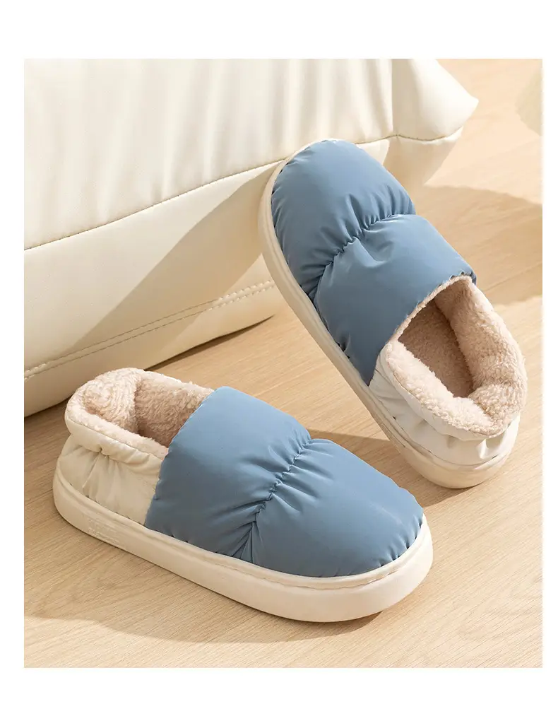 Cotton Slippers with Heel Cover for Outdoor Wear in Autumn and Winter, Thickened Postpartum Non-Slip Women's Cotton Shoes, Men's Wholesale, Waterproof with a Stepping-On-Clouds Feel — feature 16