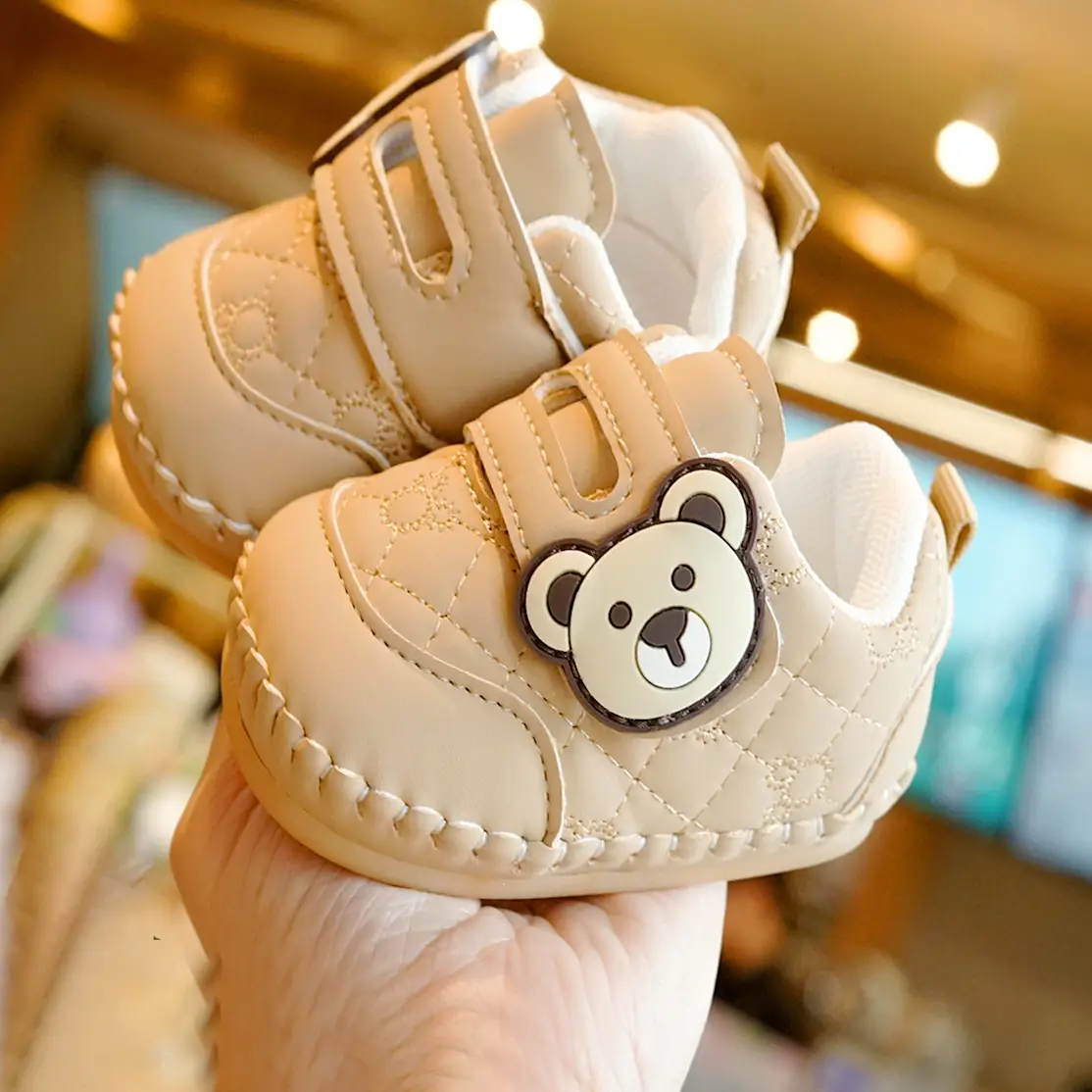 Baby Shoes White Soft Sole 0-1 Year Old