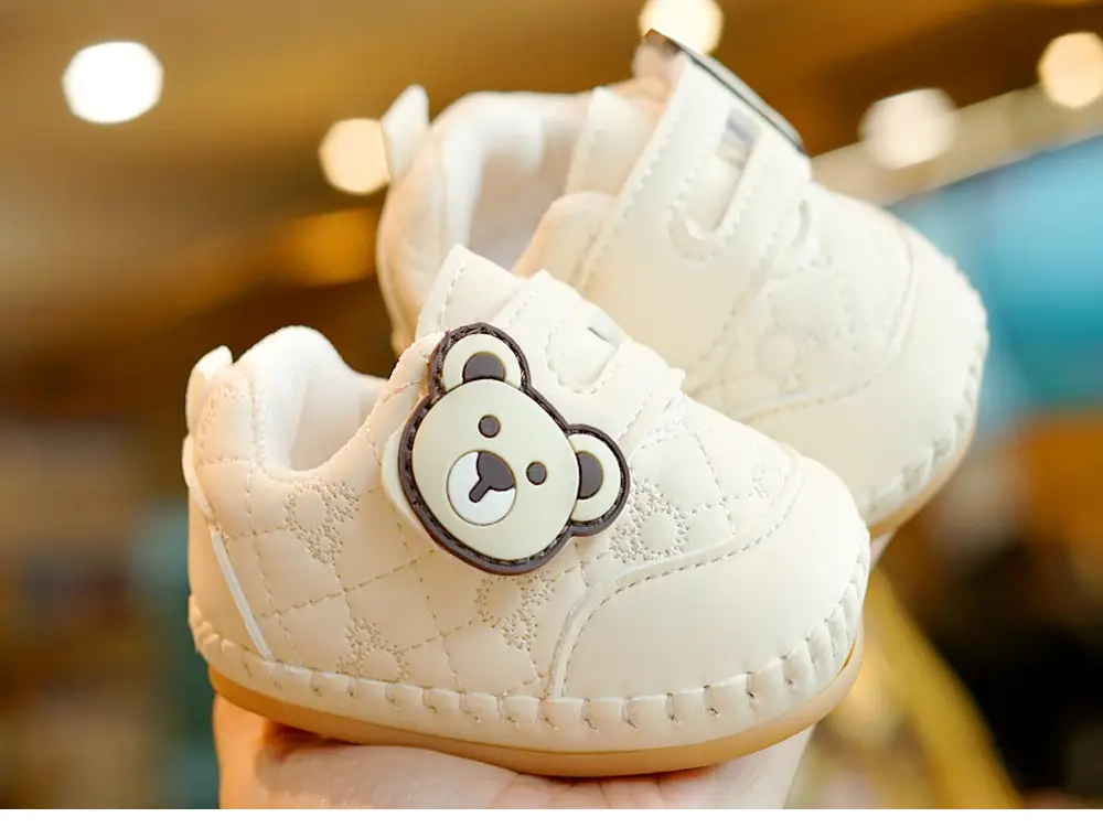 Baby Shoes White Soft Sole 0-1 Year Old — feature 4