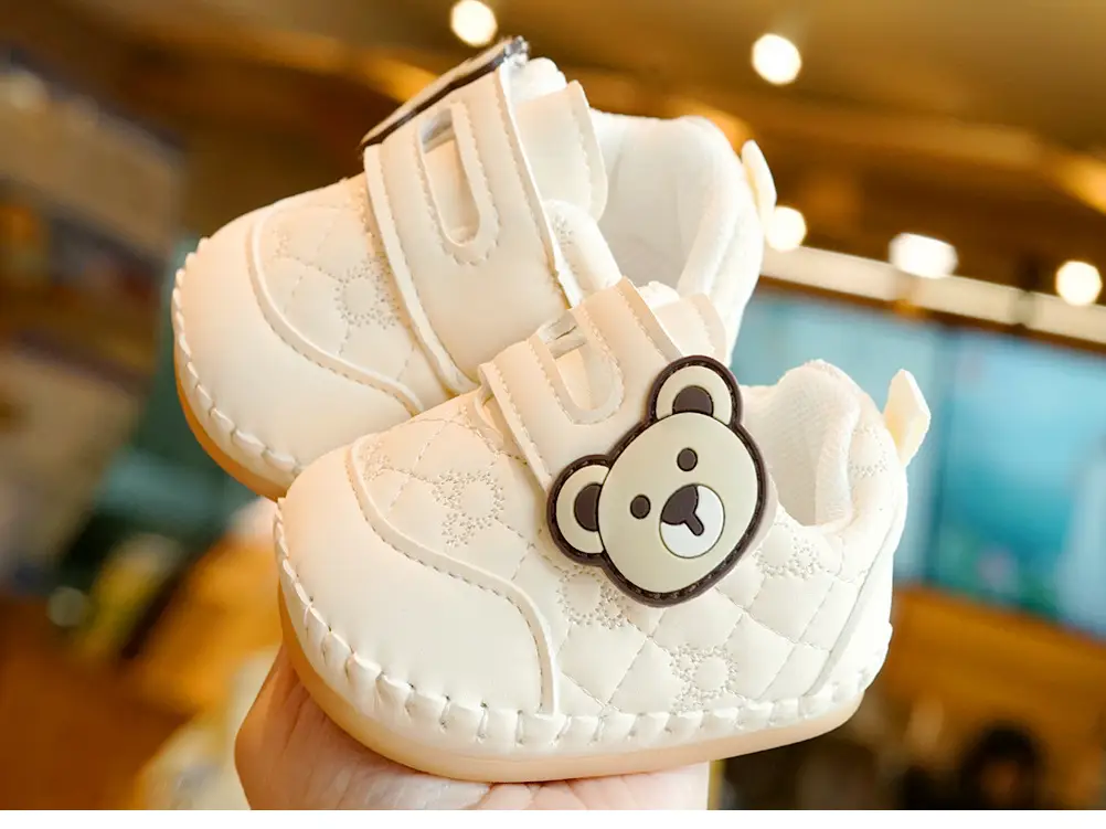 Baby Shoes White Soft Sole 0-1 Year Old — feature 5