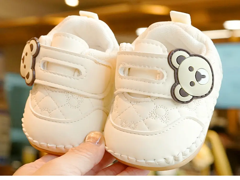 Baby Shoes White Soft Sole 0-1 Year Old — feature 6