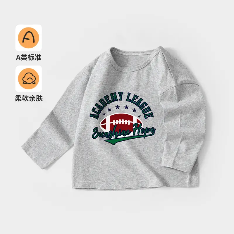 Jingqi Kids' Long Sleeve Cartoon T-Shirt Black - Image 3