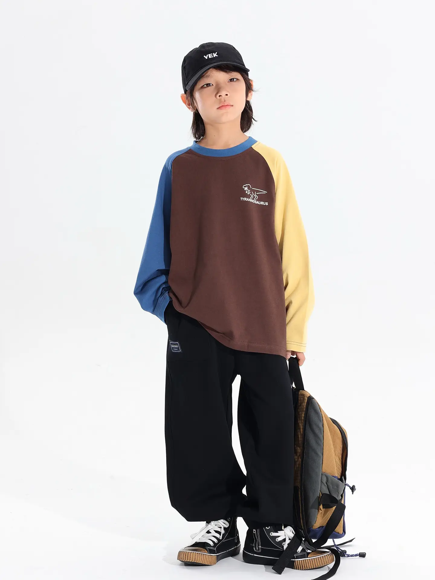 Boys Raglan Long Sleeve T-Shirt Dinosaur Print 2025 - Image 7