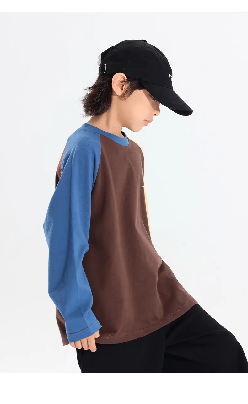 Boys Raglan Long Sleeve T-Shirt Dinosaur Print 2025 — feature 17