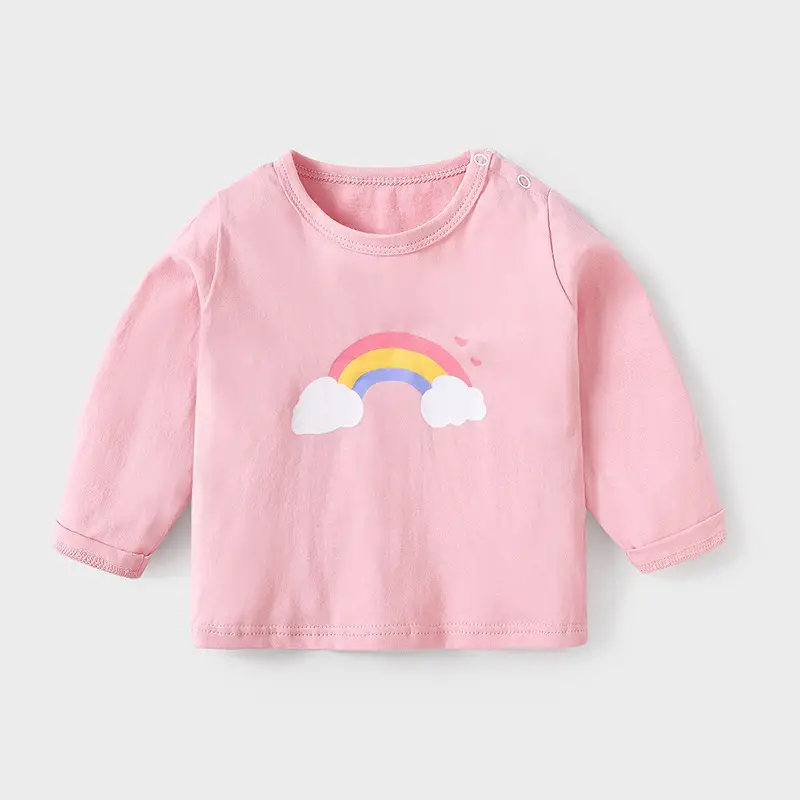 Kids Long Sleeve T-Shirt White Blue Yellow Bear Print