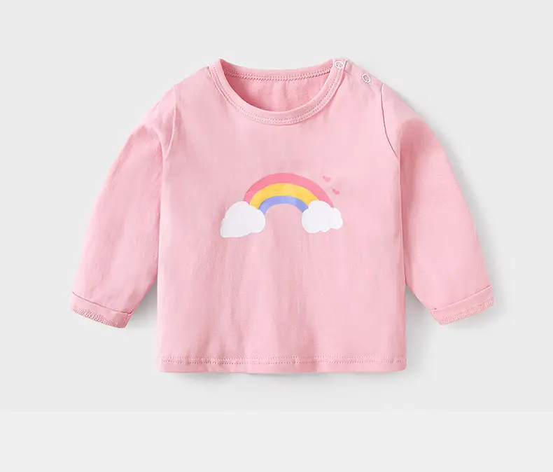 Kids Long Sleeve T-Shirt White Blue Yellow Bear Print — feature 8