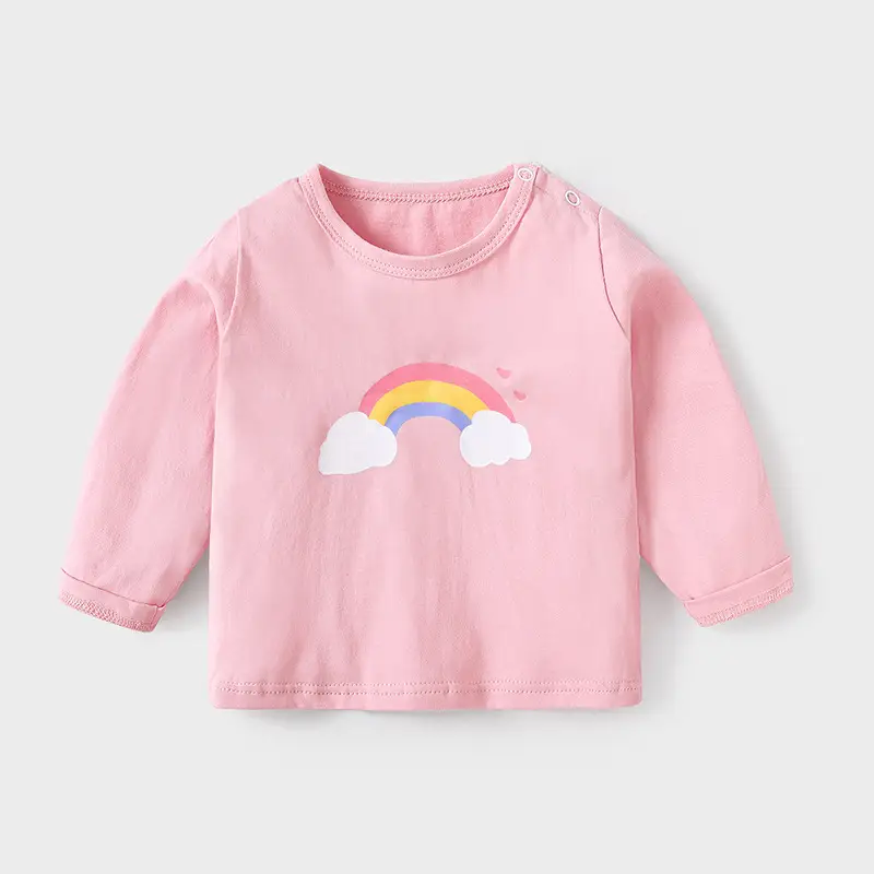 Kids Long Sleeve T-Shirt White Blue Yellow Bear Print