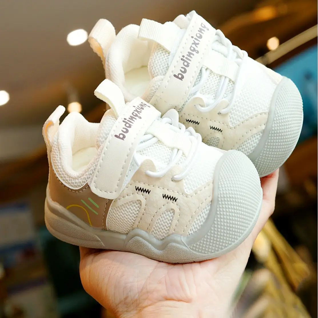 Toddler Shoes White Soft Sole Non-Slip 1-2Yrs