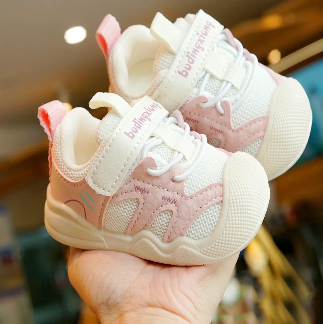 Toddler Shoes White Soft Sole Non-Slip 1-2Yrs