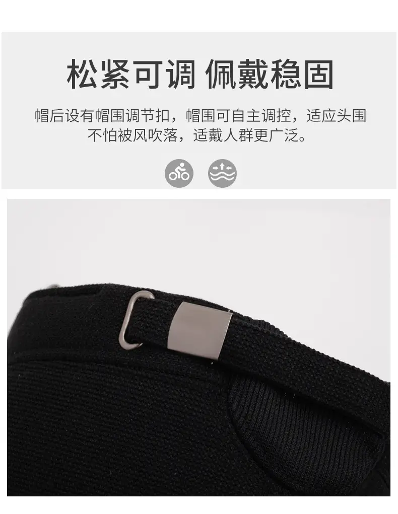 Men Black Cold Proof Flat Cap Cap Clothing Accessories — feature 4