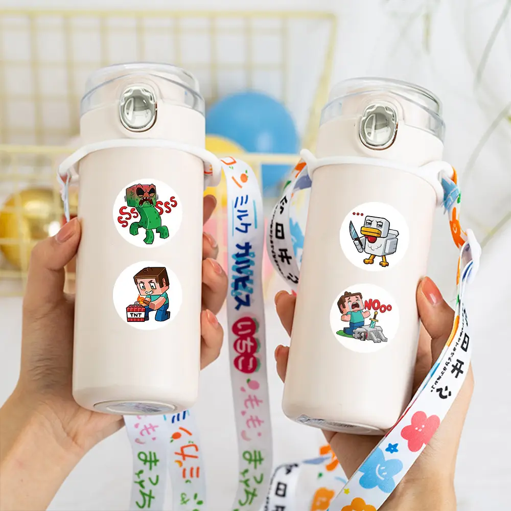 Minecraft Sticker Roll Internet Celebrity Hot Style Creative DIY Handbook Material Stationery Notebook Decorative Tape Wholesale — feature 4