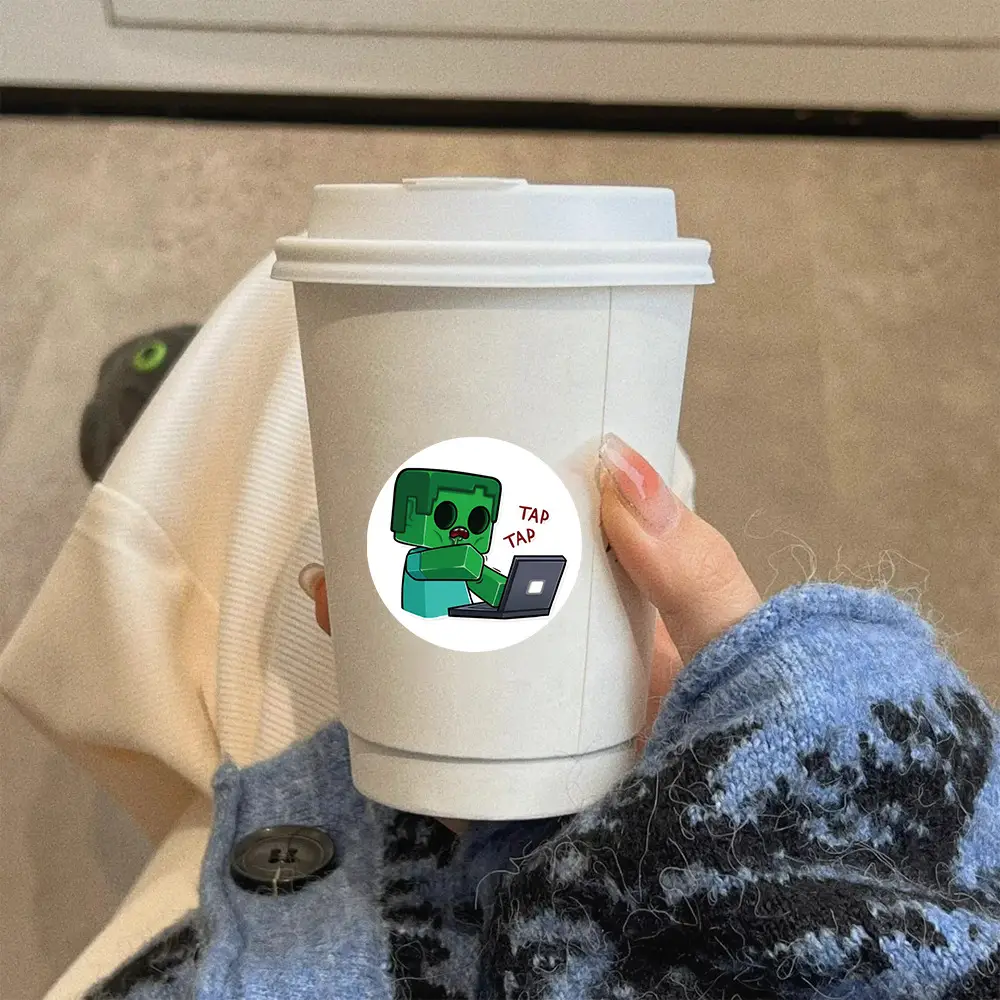 Minecraft Sticker Roll Internet Celebrity Hot Style Creative DIY Handbook Material Stationery Notebook Decorative Tape Wholesale — feature 7
