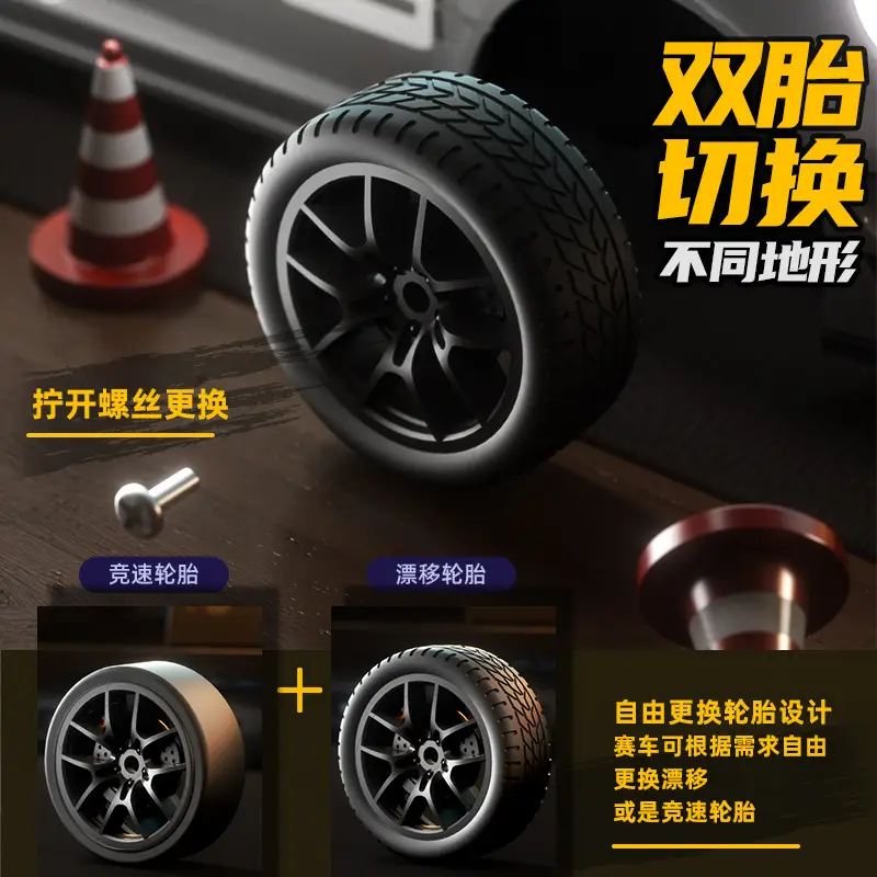 Professional Rc Drift Remote Control Car Four-Wheel Drive Sports Car New Su7 Porsche 911 Boys' Toy Gift High-Speed Remote Control