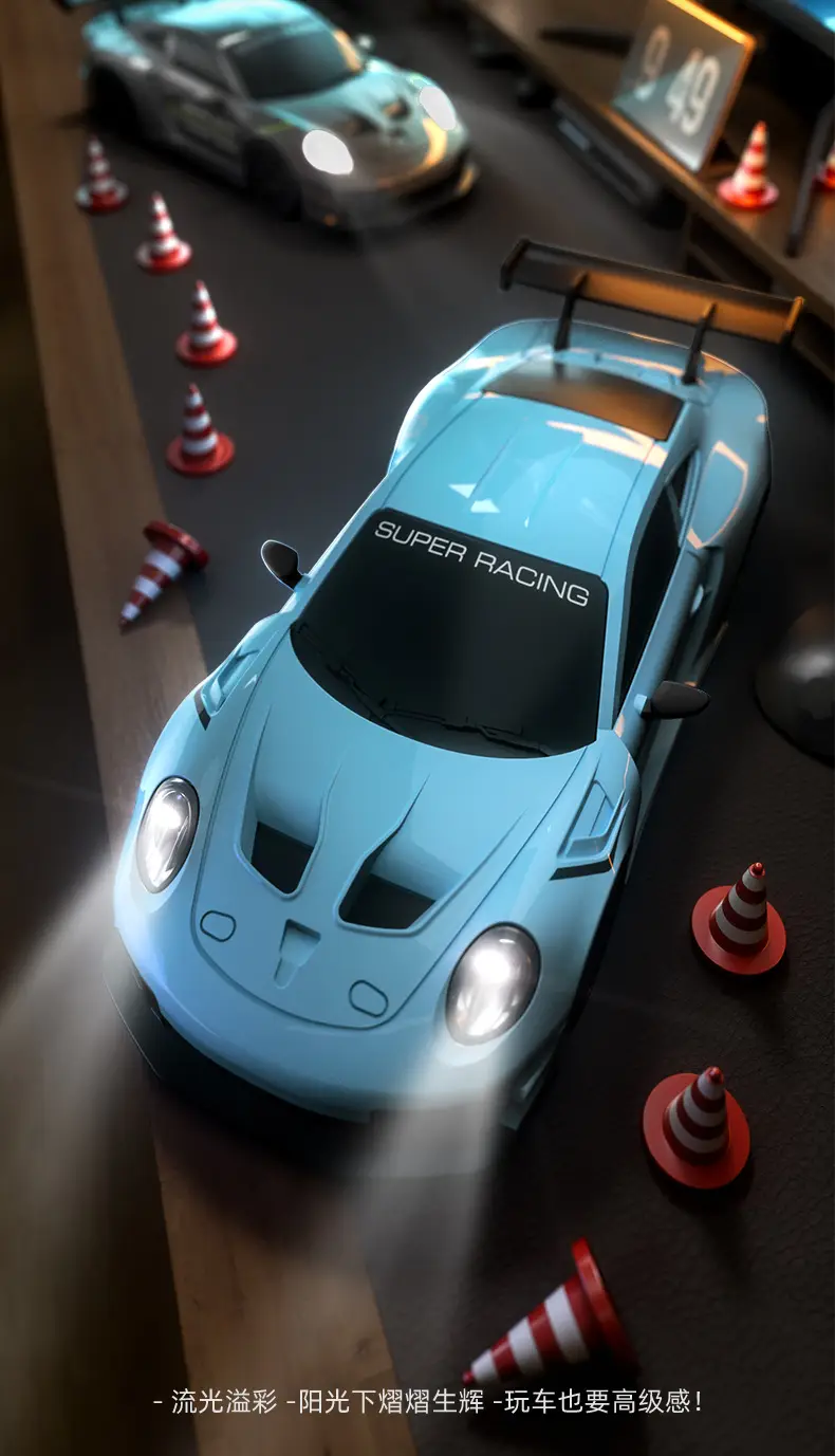 Professional Rc Drift Remote Control Car Four-Wheel Drive Sports Car New Su7 Porsche 911 Boys' Toy Gift High-Speed Remote Control — feature 5