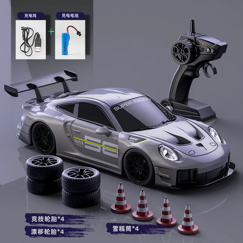 Professional Rc Drift Remote Control Car Four-Wheel Drive Sports Car New Su7 Porsche 911 Boys' Toy Gift High-Speed Remote Control
