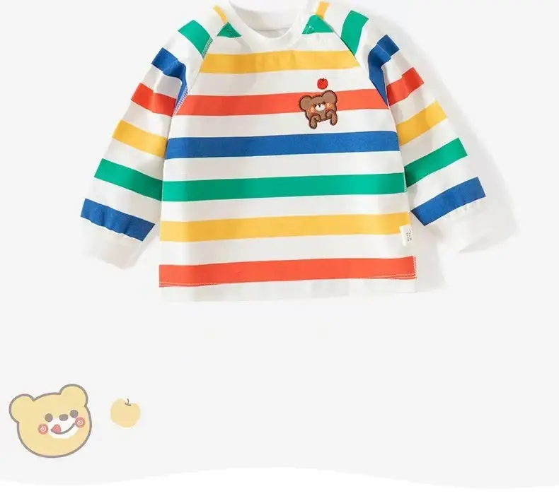 Baby Long Sleeve T-Shirt Yellow Purple Gray Kids — feature 2