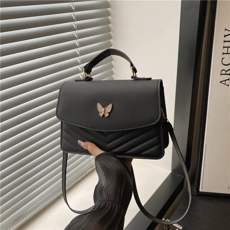 Women's Retro Casual Butterfly Shoulder Bag Brown - Image 10