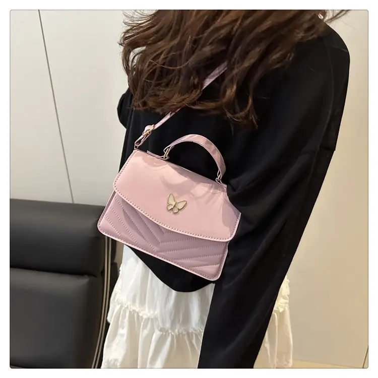 Women's Retro Casual Butterfly Shoulder Bag Brown — feature 26