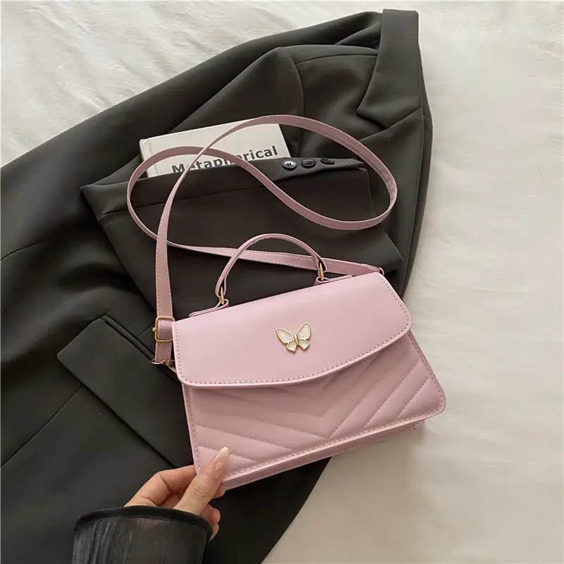 Women's Retro Casual Butterfly Shoulder Bag Brown - Image 3