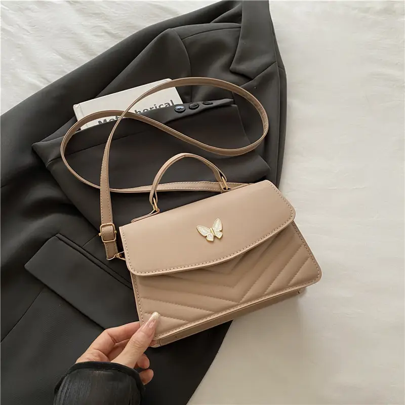 Women's Retro Casual Butterfly Shoulder Bag Brown - Image 5