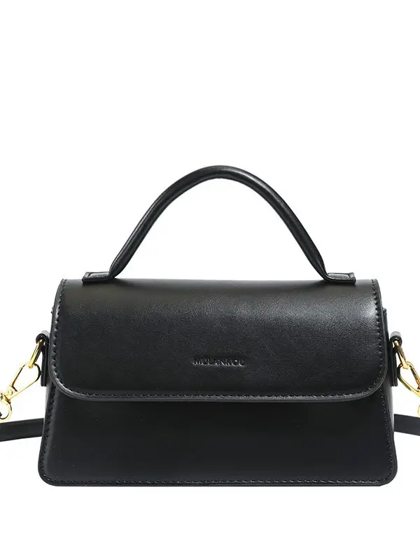 Women's Small Square Brown Leather Shoulder Bag 2026 - Image 8