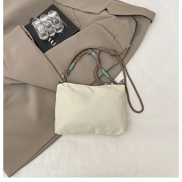 Japanese Style Embroidered Cat Tote Bag Black Waterproof — feature 21