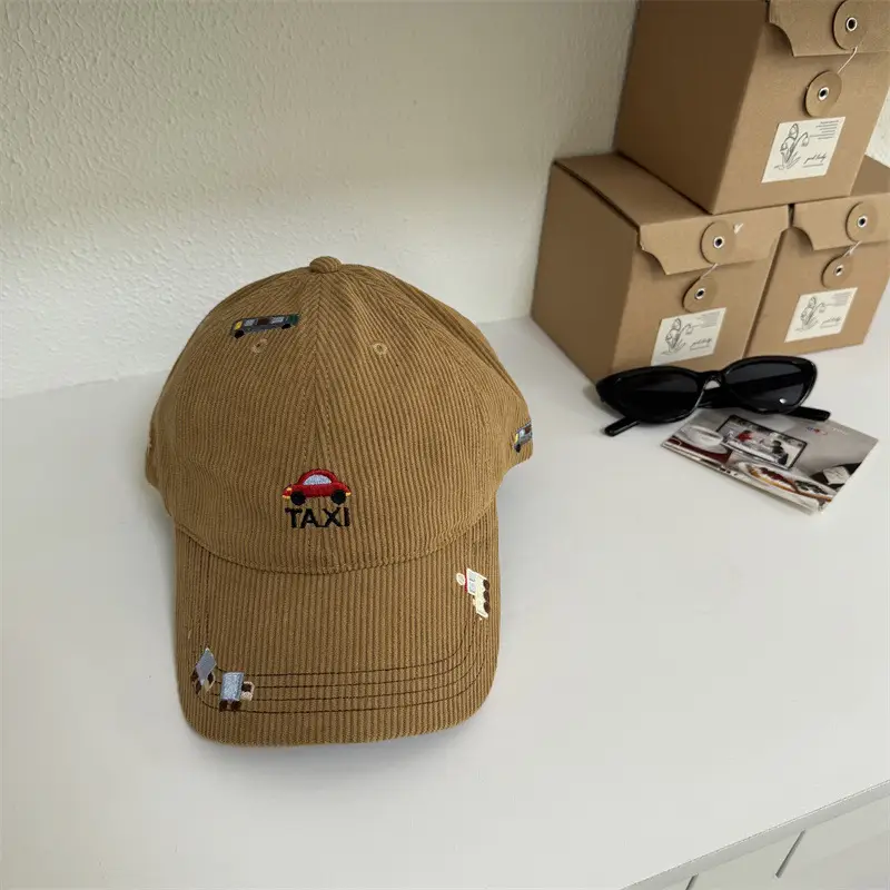 Japanese Retro Taxi Cap Women Black Brown 2025