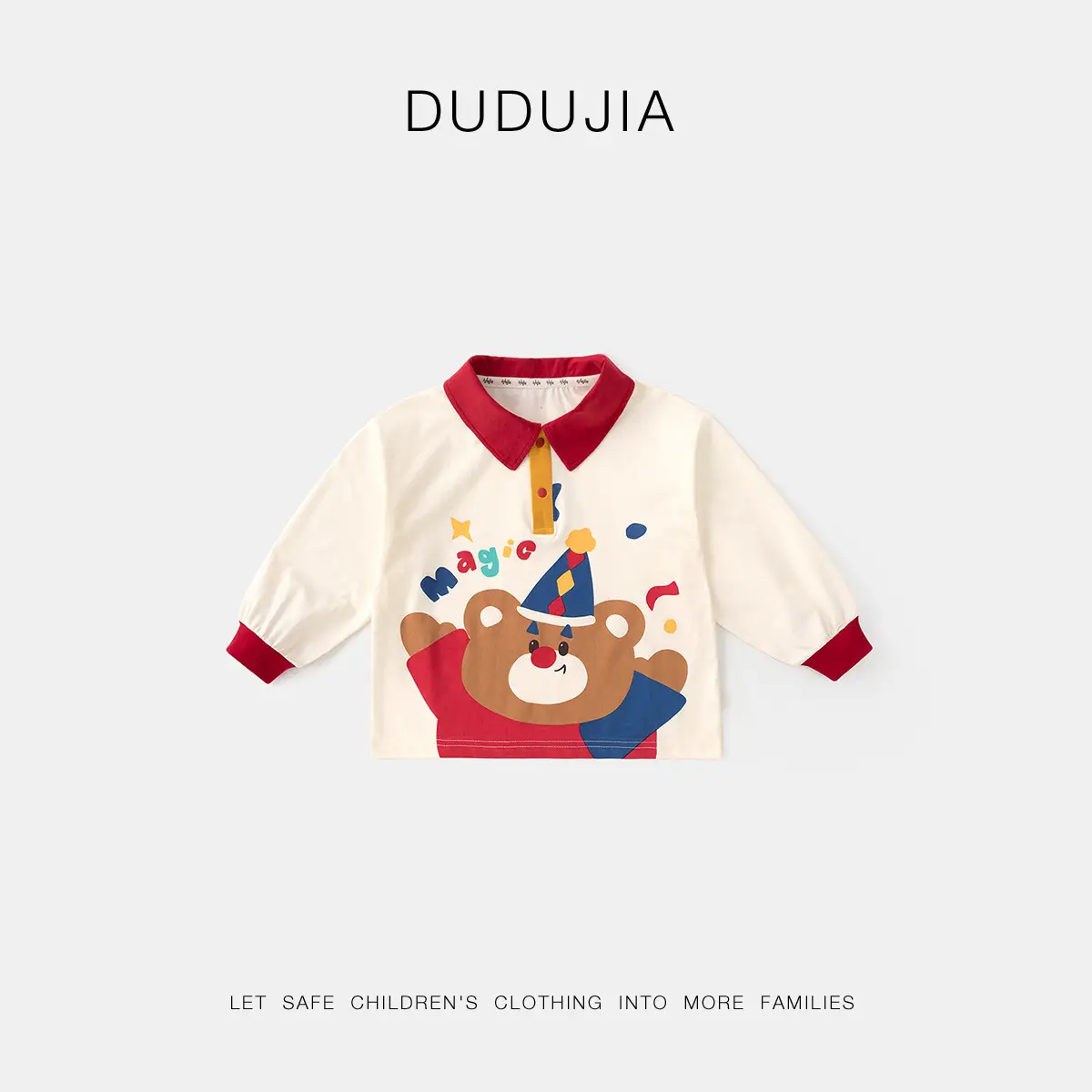 Dudu Home Cartoon T-Shirt for Boys Spring Base Layer - Image 19