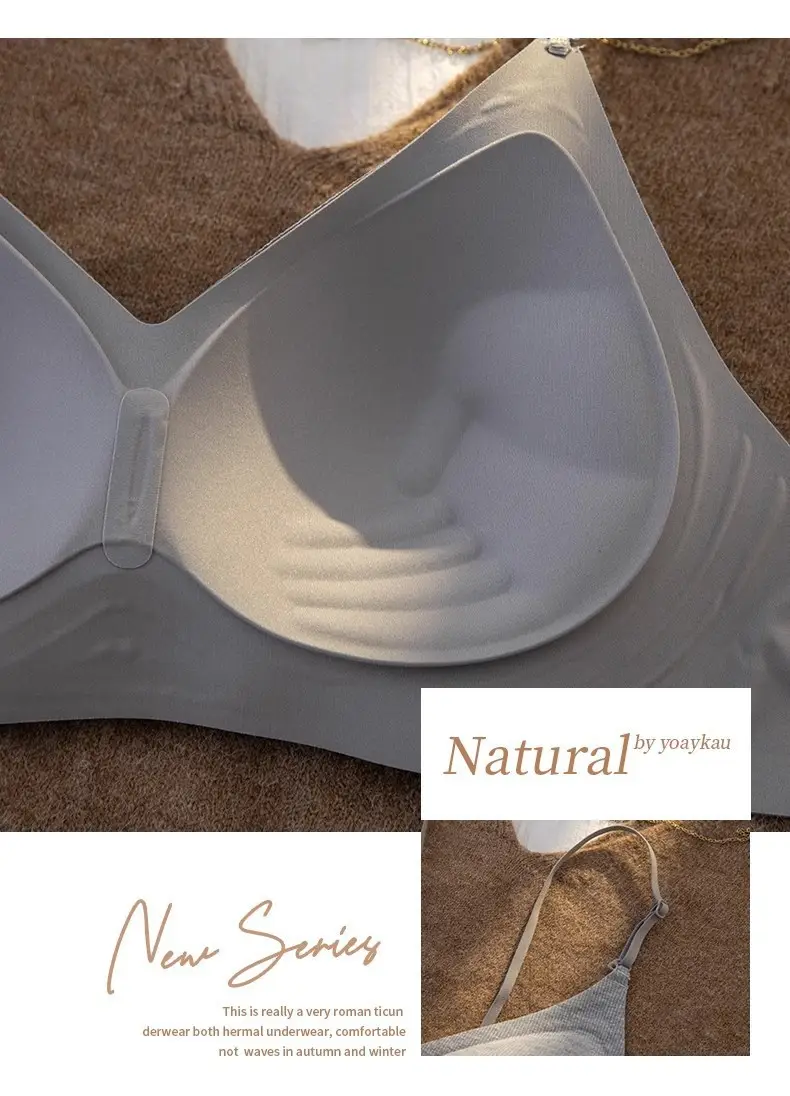 Comic Push-Up Seamless Bra for Women with Spaghetti Straps, Waist-Revealing, Fixed Palm Cup, Breathable, Beautiful Back, No Rims Bra — feature 23