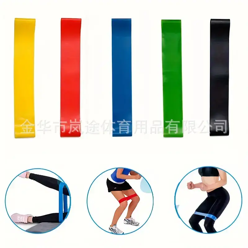 Tpe Elastic Band Yoga Resistance Band Home Fitness Training Sports Resistance Band Hip Pull Ring Cross-Border Beautiful Buttocks