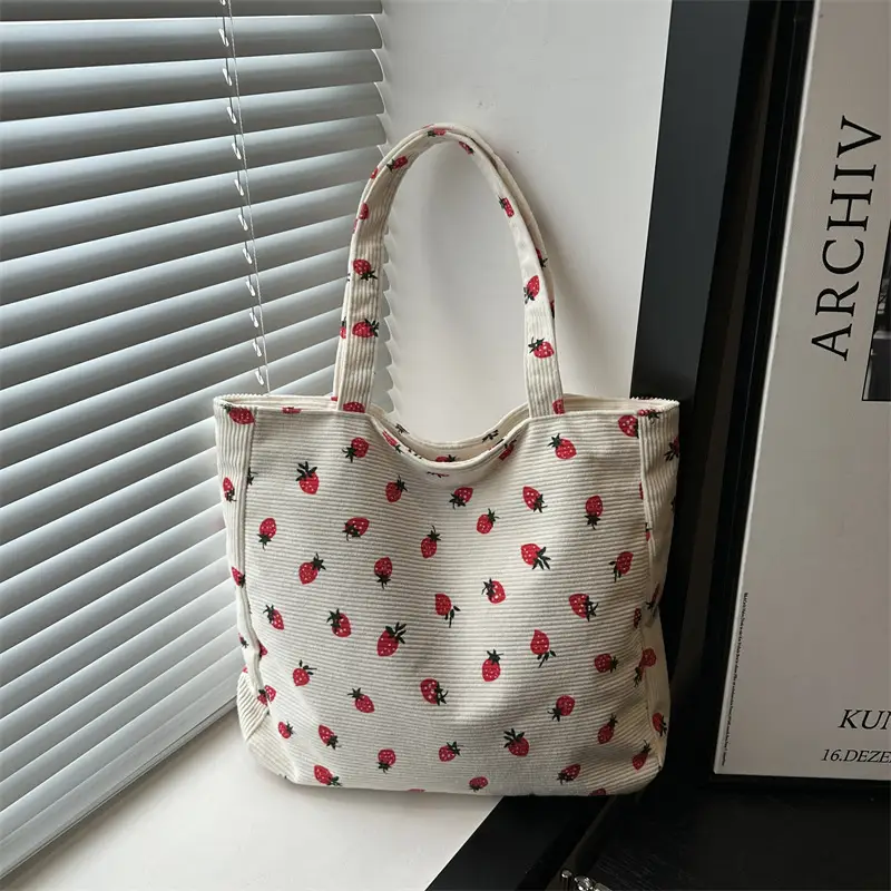 Women Printed Ladybug Tote Bag Large Capacity Casual Shoulder Bag - Image 5