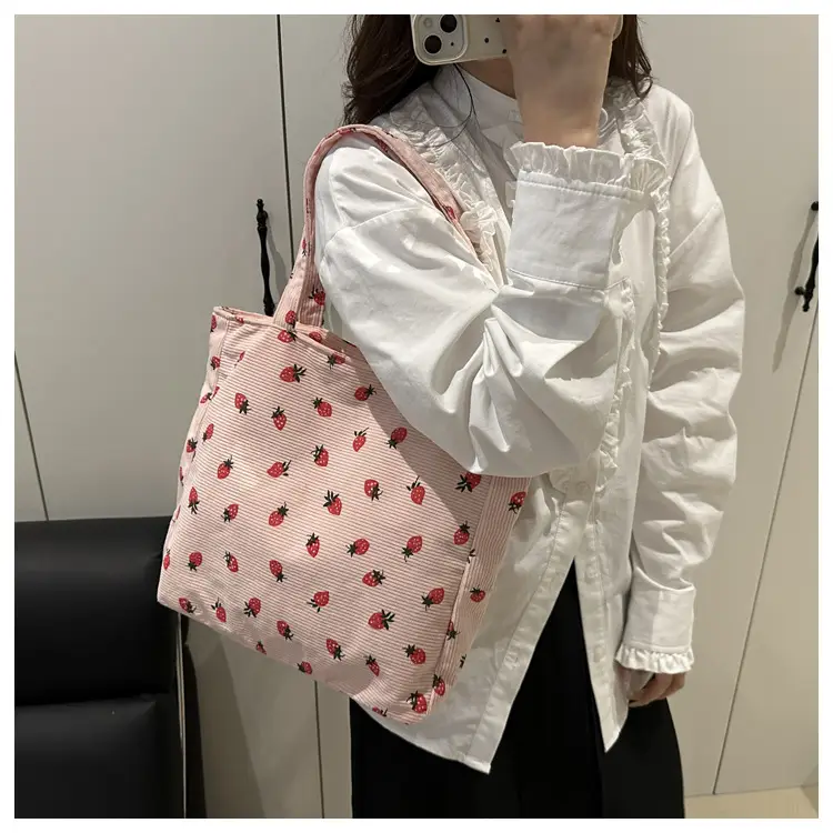 Women Printed Ladybug Tote Bag Large Capacity Casual Shoulder Bag — feature 10
