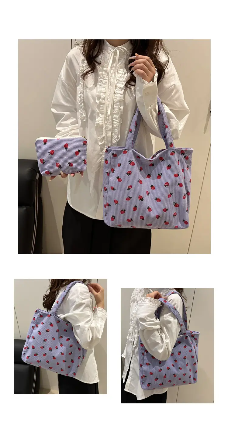 Women Printed Ladybug Tote Bag Large Capacity Casual Shoulder Bag — feature 17
