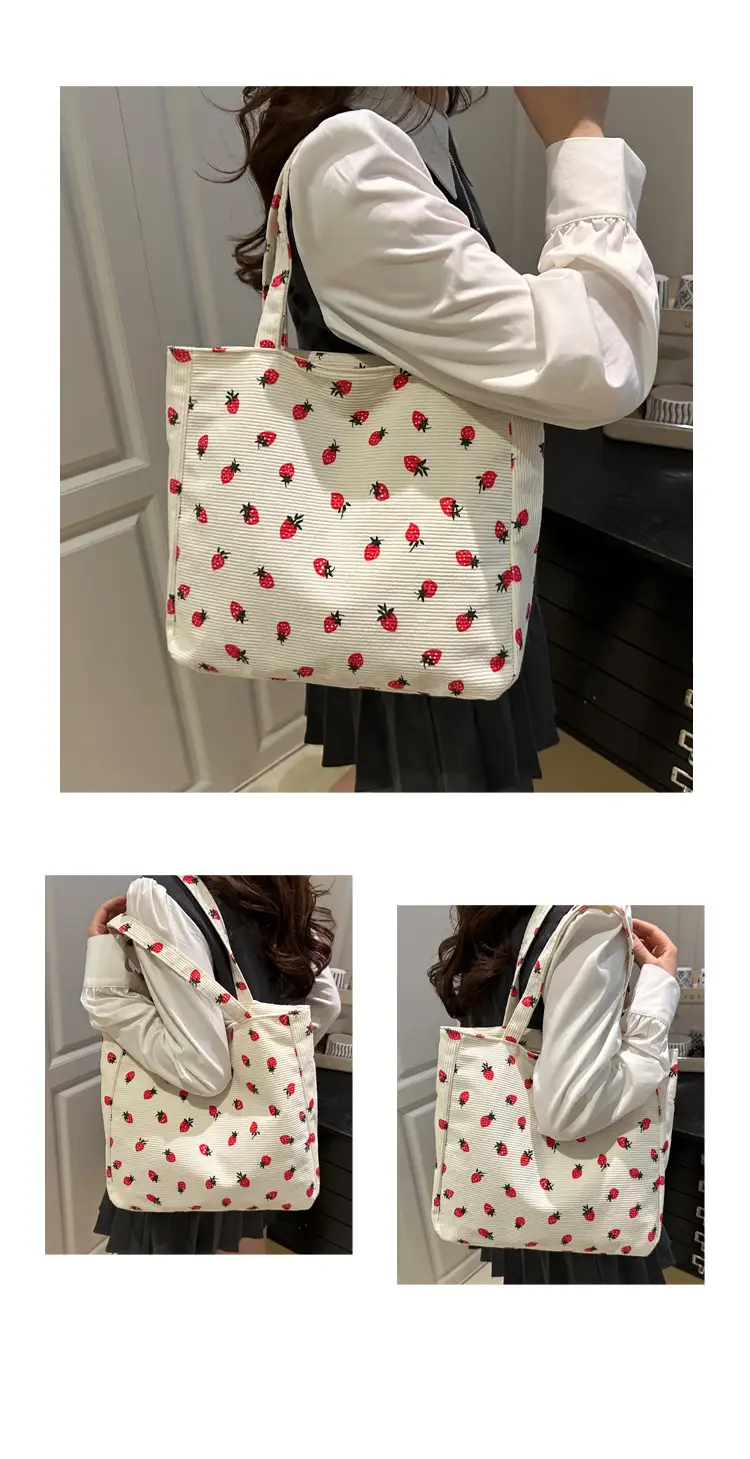 Women Printed Ladybug Tote Bag Large Capacity Casual Shoulder Bag — feature 19