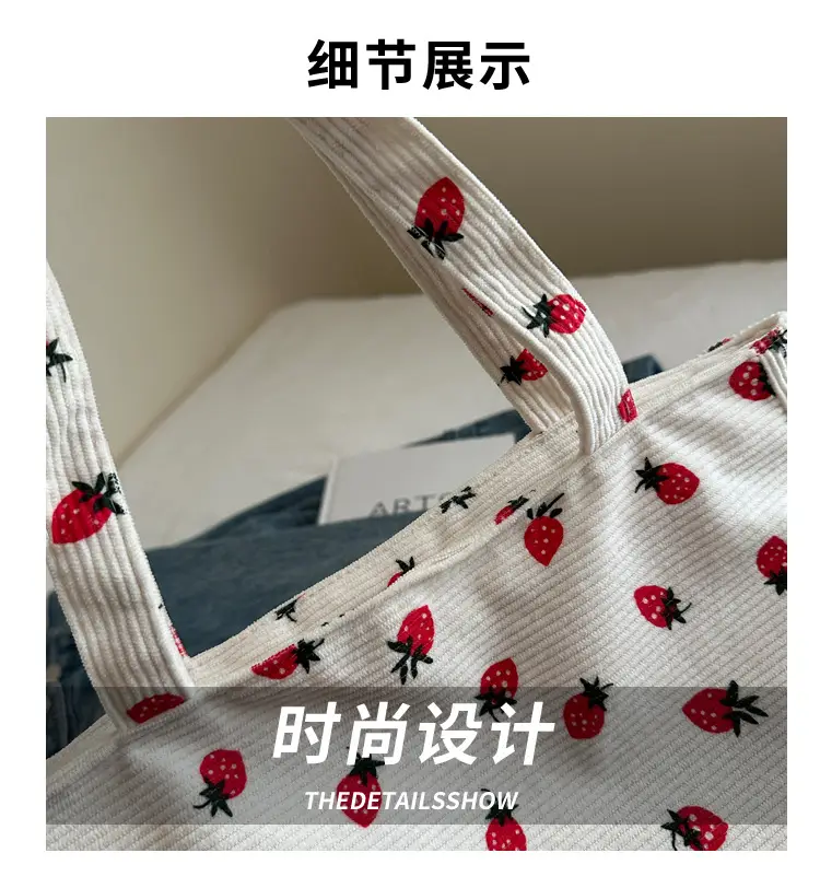 Women Printed Ladybug Tote Bag Large Capacity Casual Shoulder Bag — feature 3