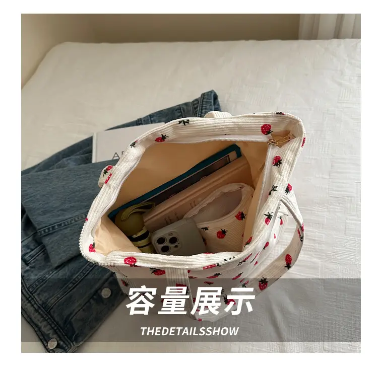 Women Printed Ladybug Tote Bag Large Capacity Casual Shoulder Bag — feature 7