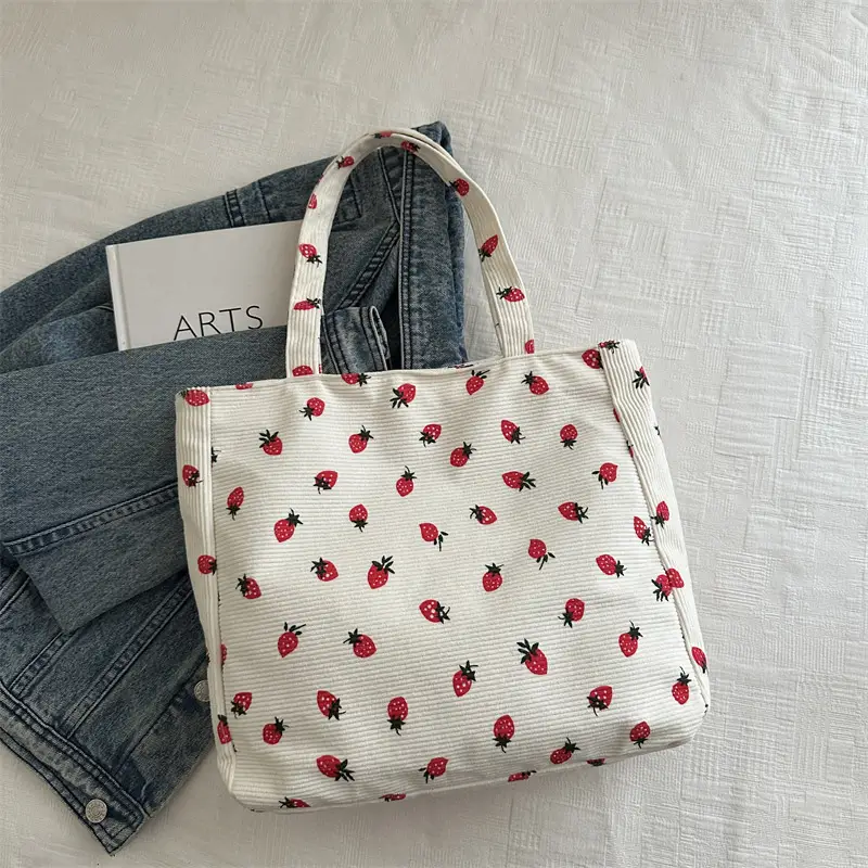 Women Printed Ladybug Tote Bag Large Capacity Casual Shoulder Bag - Image 2